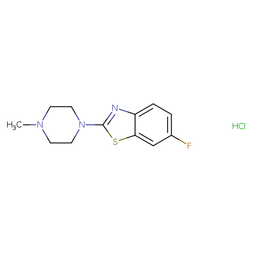 6-fluoro-2-(4-methylpiperazin-1-yl)-1,3-benzothiazole hydrochloride