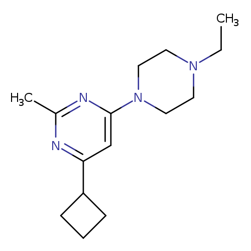 4-cyclobutyl-6-(4-ethylpiperazin-1-yl)-2-methylpyrimidine