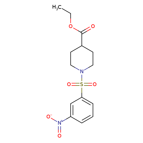 Ethyl 1-((3-nitrophenyl)sulfonyl)piperidine-4-carboxylate