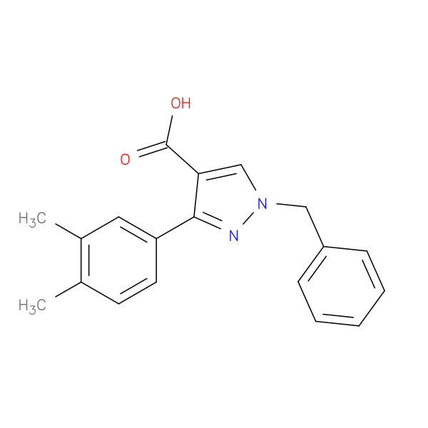 1-benzyl-3-(3,4-dimethylphenyl)-1H-pyrazole-4-carboxylic acid