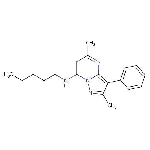 2,5-dimethyl-N-pentyl-3-phenylpyrazolo[1,5-a]pyrimidin-7-amine