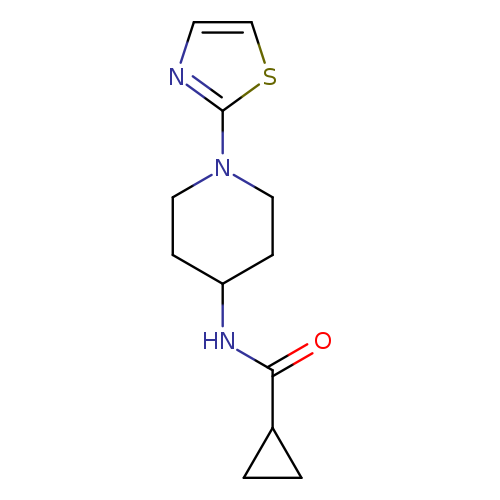 N-[1-(1,3-thiazol-2-yl)piperidin-4-yl]cyclopropanecarboxamide
