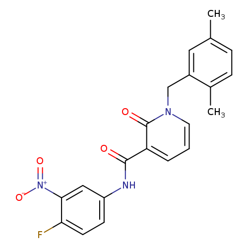 1-[(2,5-dimethylphenyl)methyl]-N-(4-fluoro-3-nitrophenyl)-2-oxo-1,2-dihydropyridine-3-carboxamide