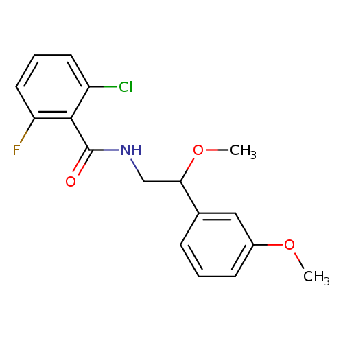 2-chloro-6-fluoro-N-[2-methoxy-2-(3-methoxyphenyl)ethyl]benzamide