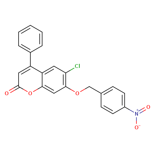 6-chloro-7-({4-nitrobenzyl}oxy)-4-phenyl-2H-chromen-2-one