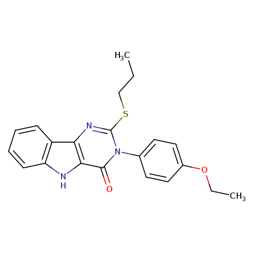 3-(4-ethoxyphenyl)-2-(propylsulfanyl)-3H,4H,5H-pyrimido[5,4-b]indol-4-one