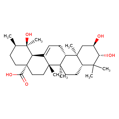 Urs-12-en-28-oic acid, 2,3,19-trihydroxy-, (2α,3β)-