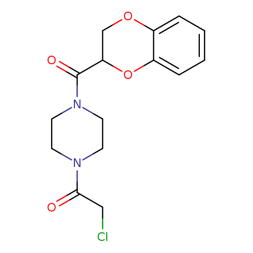 1-(CHLOROACETYL)-4-(2,3-DIHYDRO-1,4-BENZODIOXIN-2-YLCARBONYL)PIPERAZINE
