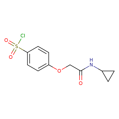 4-[(cyclopropylcarbamoyl)methoxy]benzene-1-sulfonyl chloride