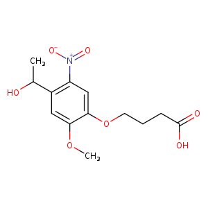 Butanoic acid, 4-​[4-​(1-​hydroxyethyl)​-​2-​methoxy-​5-​nitrophenoxy]​-