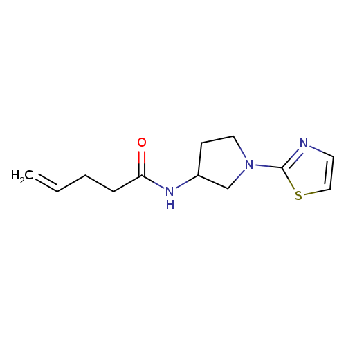 N-[1-(1,3-thiazol-2-yl)pyrrolidin-3-yl]pent-4-enamide