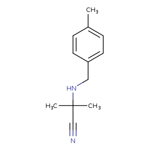 2-Methyl-2-([(4-methylphenyl)methyl]amino)propanenitrile