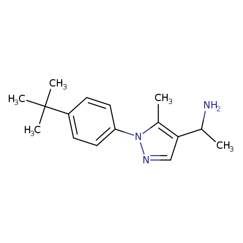 1-[1-(4-tert-butylphenyl)-5-methyl-1H-pyrazol-4-yl]ethan-1-amine