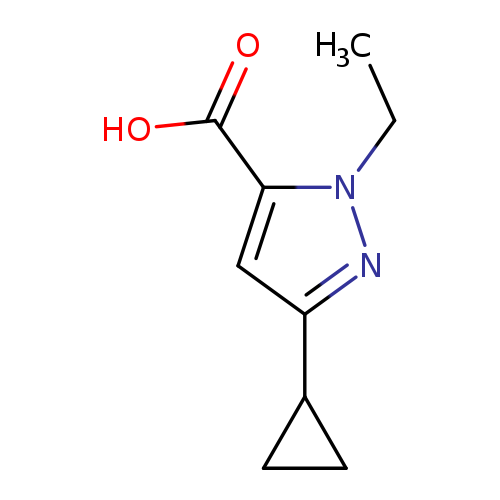 3-Cyclopropyl-1-ethyl-1h-pyrazole-5-carboxylic acid