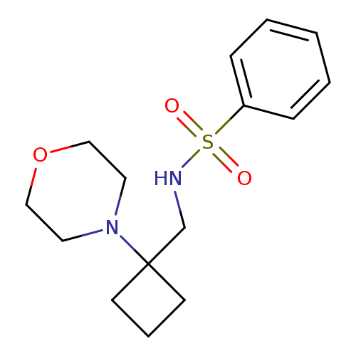 N-{[1-(morpholin-4-yl)cyclobutyl]methyl}benzenesulfonamide
