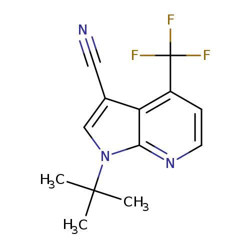 1-(tert-Butyl)-4-(trifluoromethyl)-1H-pyrrolo[2,3-b]pyridine-3-carbonitrile