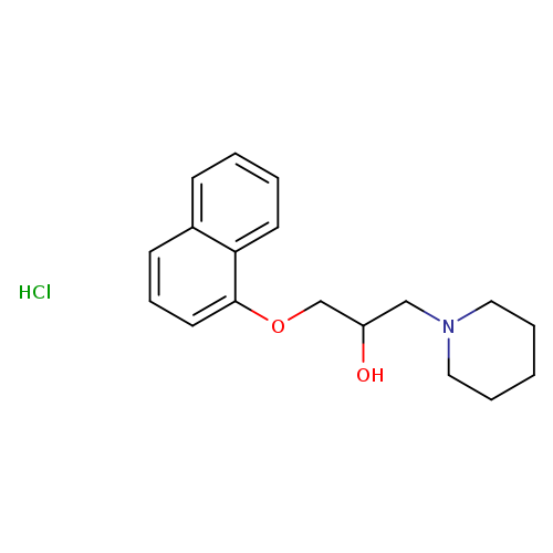 1-(naphthalen-1-yloxy)-3-(piperidin-1-yl)propan-2-ol hydrochloride