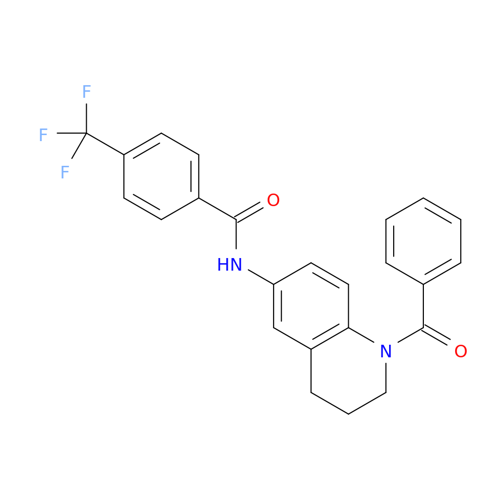 N-(1-benzoyl-1,2,3,4-tetrahydroquinolin-6-yl)-4-(trifluoromethyl)benzamide