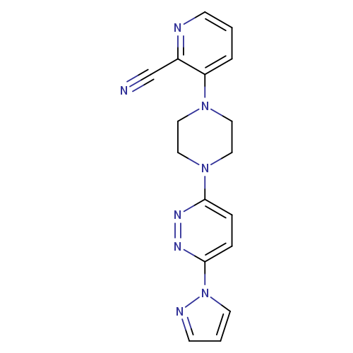 3-{4-[6-(1H-pyrazol-1-yl)pyridazin-3-yl]piperazin-1-yl}pyridine-2-carbonitrile