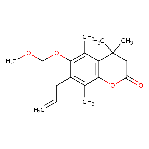 7-Allyl-6-(methoxymethoxy)-4,4,5,8-tetramethylhydrocoumarin