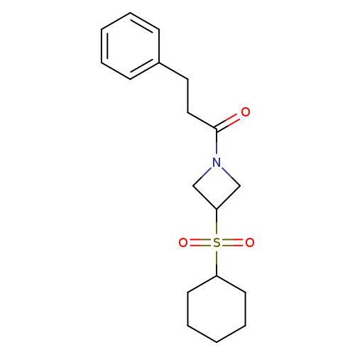 1-[3-(cyclohexanesulfonyl)azetidin-1-yl]-3-phenylpropan-1-one