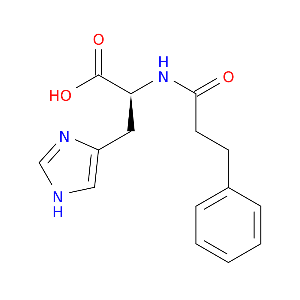 (2S)-3-(1H-imidazol-4-yl)-2-(3-phenylpropanamido)propanoic acid