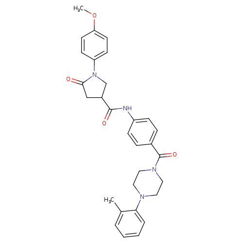1-(4-methoxyphenyl)-N-{4-[4-(2-methylphenyl)piperazine-1-carbonyl]phenyl}-5-oxopyrrolidine-3-carboxamide