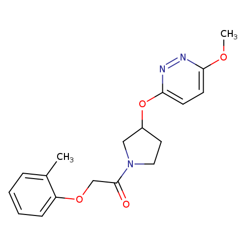 1-{3-[(6-methoxypyridazin-3-yl)oxy]pyrrolidin-1-yl}-2-(2-methylphenoxy)ethan-1-one