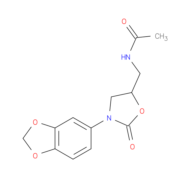 N-{[3-(2H-1,3-benzodioxol-5-yl)-2-oxo-1,3-oxazolidin-5-yl]methyl}acetamide