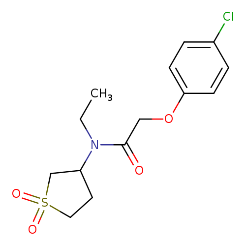 2-(4-chlorophenoxy)-N-(1,1-dioxo-1lambda6-thiolan-3-yl)-N-ethylacetamide