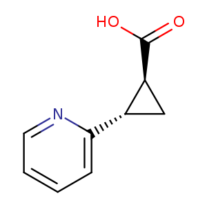 Cyclopropanecarboxylic acid, 2-(2-pyridinyl)-, (1R,2R)-rel-