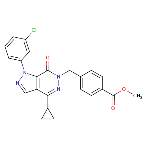 methyl 4-{[1-(3-chlorophenyl)-4-cyclopropyl-7-oxo-1H,6H,7H-pyrazolo[3,4-d]pyridazin-6-yl]methyl}benzoate