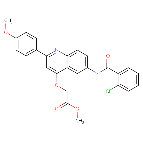 methyl 2-{[6-(2-chlorobenzamido)-2-(4-methoxyphenyl)quinolin-4-yl]oxy}acetate
