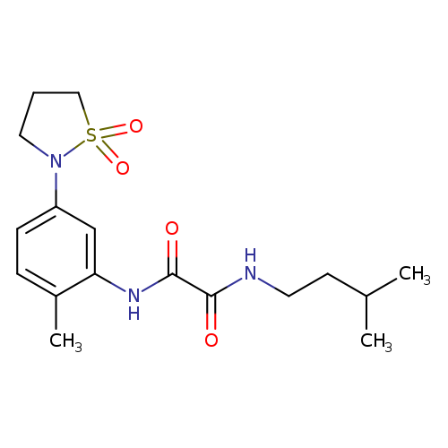 N'-[5-(1,1-dioxo-1lambda6,2-thiazolidin-2-yl)-2-methylphenyl]-N-(3-methylbutyl)ethanediamide