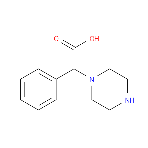 2-phenyl-2-(piperazin-1-yl)acetic acid