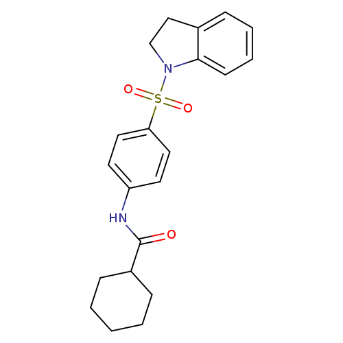 N-[4-(2,3-dihydro-1H-indole-1-sulfonyl)phenyl]cyclohexanecarboxamide