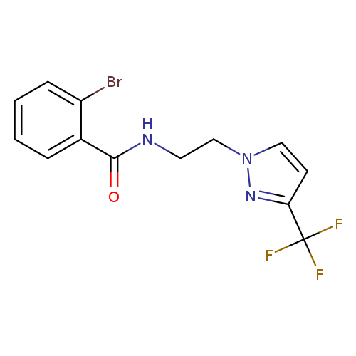2-bromo-N-{2-[3-(trifluoromethyl)-1H-pyrazol-1-yl]ethyl}benzamide