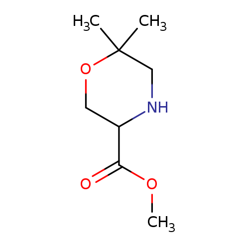 3-Morpholinecarboxylic acid, 6,6-dimethyl-, methyl ester