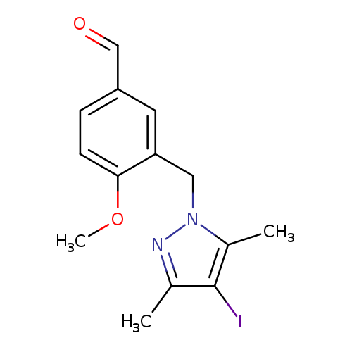 3-[(4-Iodo-3,5-dimethyl-1h-pyrazol-1-yl)methyl]-4-methoxybenzaldehyde