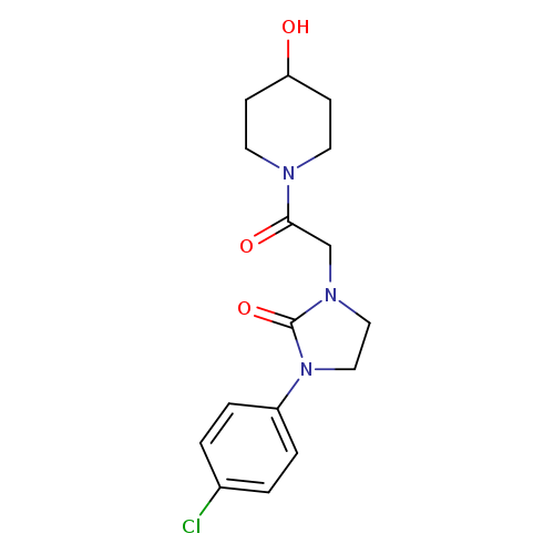 1-(4-chlorophenyl)-3-[2-(4-hydroxypiperidin-1-yl)-2-oxoethyl]imidazolidin-2-one
