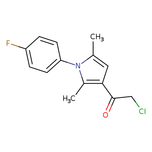 2-Chloro-1-[1-(4-fluorophenyl)-2,5-dimethyl-1h-pyrrol-3-yl]-1-ethanone