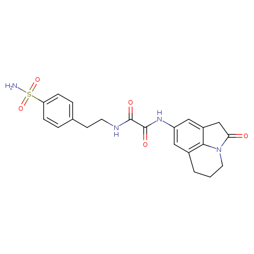 N-{2-oxo-1-azatricyclo[6.3.1.0^{4,12}]dodeca-4,6,8(12)-trien-6-yl}-N'-[2-(4-sulfamoylphenyl)ethyl]ethanediamide