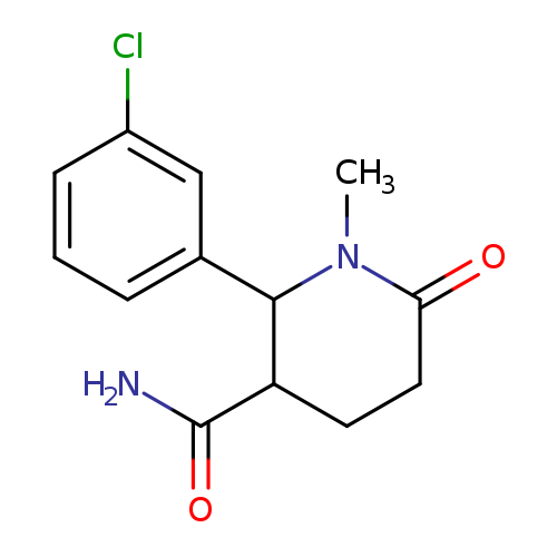 2-(3-chlorophenyl)-1-methyl-6-oxopiperidine-3-carboxamide