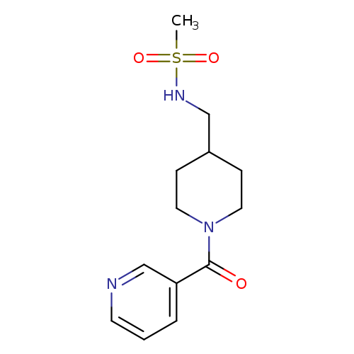 N-{[1-(pyridine-3-carbonyl)piperidin-4-yl]methyl}methanesulfonamide