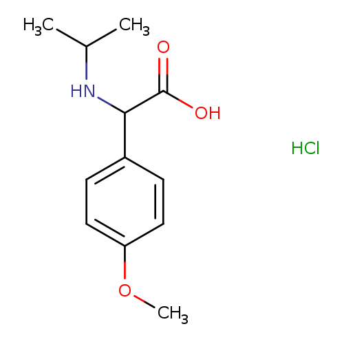 2-(4-methoxyphenyl)-2-[(propan-2-yl)amino]acetic acid hydrochloride