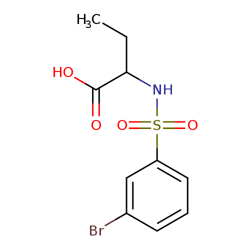2-(3-bromobenzenesulfonamido)butanoicacid