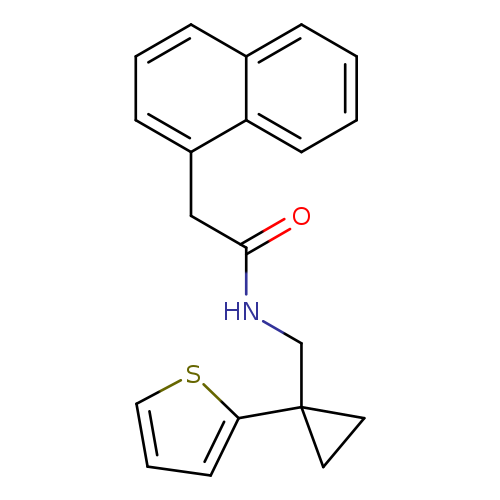 2-(naphthalen-1-yl)-N-{[1-(thiophen-2-yl)cyclopropyl]methyl}acetamide