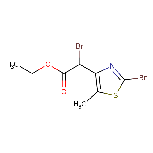 ethyl 2-bromo-2-(2-bromo-5-methyl-1,3-thiazol-4-yl)acetate