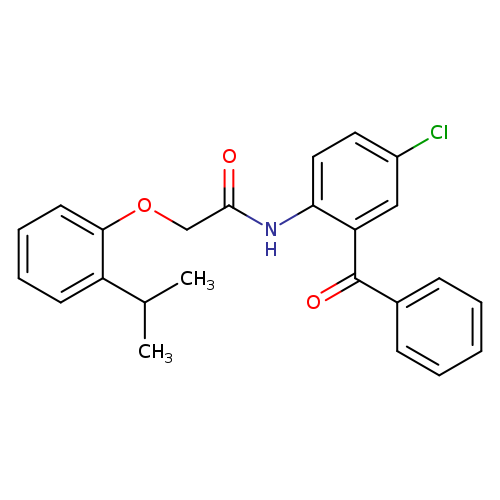 N-(2-benzoyl-4-chlorophenyl)-2-(2-isopropylphenoxy)acetamide