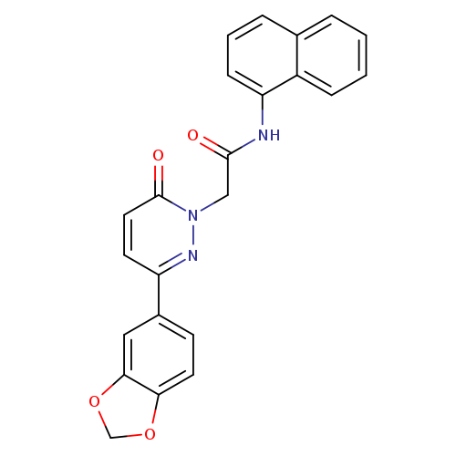 2-[3-(2H-1,3-benzodioxol-5-yl)-6-oxo-1,6-dihydropyridazin-1-yl]-N-(naphthalen-1-yl)acetamide